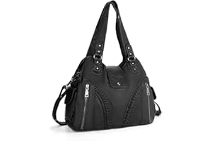 UBORSE Women Handbag Ladies Shoulder Bag Soft PU Leather Large Hobo Tote Bag Crossbody Bag for Office Shopping School Travel