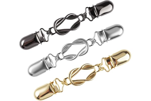 3 stycken vintage tröjor cinch clip, krage midjeclip, praktisk kofta clip, elastiska clips för kläder, klänningar klämma för kvinnor, tröjklämmor, kläder för blusar, klänningar, jacka, halsdukar
