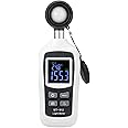 Digital Light Meter,V·Resourcing Handheld Illuminance Meter with Ambient Temperature Measurer,Range up to 200,000 Lux Luxmeter with 4 Digit Color LCD Backlight Screen