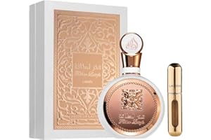 Fakhar Lattafa Perfume Árabe Original 100ML Incluye Atomizador 5ml Lacosvi Recargable De Perfumes Árabes Para Mujer Lattafa Fakhar Rose Fragancia Femenina Perfume Floral Dulce Y Refrescante (Opción 1)