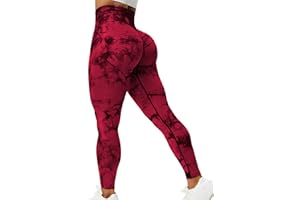 ZAAYO Gym Leggings for Women Scrunch Bums Leggings High Waist Sport Leggings for Yoga Gym Workout Fitness