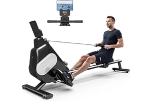 ‎DSKEUZEEW Dskeuzeew Rudergerät für Zuhause, Magnetisches Rudergeräte Leises mit 16 Widerstandsstufen, Maximale Belastbarkeit von 180KG, Vertikale Aufbewahrung