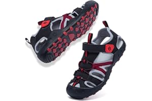 Csgkag Sandalias para Niños de Verano Cerrado Zapatillas de Deporte Al Aire Libre Zapatillas de Senderismo Sandalias de Playa para Deportiva