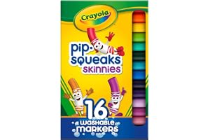 Crayola Washable Pip-Squeaks Skinnies Markers Pack of 16