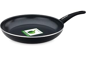 GreenChef Soft Grip Poêle à Frire Antiadhésive 30cm sans PFAS, Induction, Noir