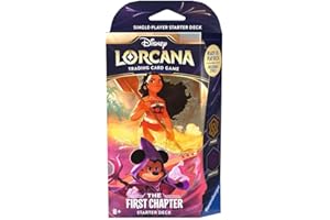 RAVENSBURGER VERLAG GMBH Disney Lorcana Trading Card Game: Das Erste Kapitel -Starter Deck Bernstein und Amethyst (Englisch)