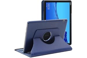 ebestStar - Cover per Huawei MediaPad T5 10.1, Custodia Protezione Rotazione 360, Pelle PU, Blu scuro