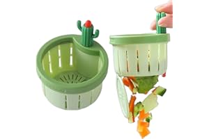Changtai Cactus Abflusssieb Kitchen Sink Drain Strainer mit Press Automatic Dumping Basket, Haarsieb Spülbecken Sieb Waschbecken Sieb Waste Collector Filter