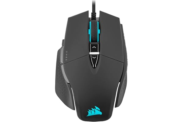 Corsair M65 RGB ULTRA Souris Gaming FPS Personnalisable - 26 000 DPI MARKSMAN, Switchs Optiques, Technologie d’hyper-traitement AXON, Contrôle de fusion de capteurs - Noir