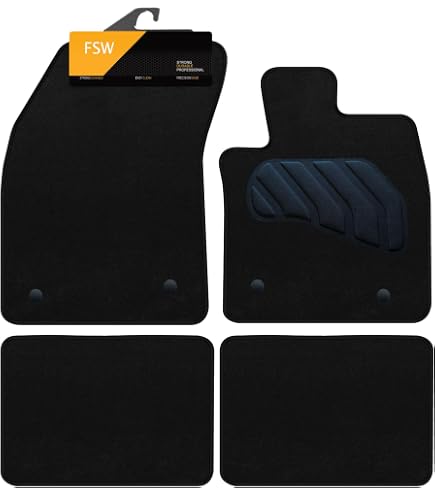 thumbnail image 2 of EZYCARE Tailored Black Carpet Floor Mats For Ford Focus MK3 2015-2018 – Front & Rear, 4 Clips, Made In UK 2 of 2