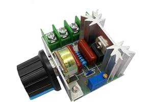 DollaTek 25A PWM regolatore di velocità del Motore a Corrente alternata Regolatore di Tensione Regolabile 2000W 50-220V