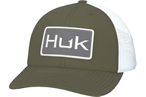 HUK Men's Trucker, Anti-Glare Snapback Fishing Hat Cap