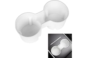 FDHYFGDY Portavasos para Consola Central, portavasos automático para Tesla Modelo 3 Highland 2024, portavasos de Silicona Accesorios Interiores Modelo 3 2024,Blanco