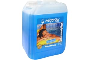 Miganeo Algicide Foam-Free Algae Prevention with a Clarifying Effect for Pools, 5l, blue