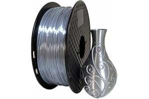 CC3D Filamento in seta PLA argento 1,75 mm 1 kg stampante 3D filamento stampa 3D materiali seta lucido metallo colore metallo PLA argento
