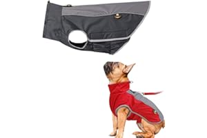 PLUS PO Regenmantel Für Hunde Wasserdicht Hunderegenmantel Für Kleine Hunde Hund Regenmäntel wasserdicht mit Kapuze Hund voller Regenmantel Black,XL