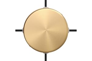 creative cables - Kit rosone cilindrico in Metallo a 4 Fori Laterali (Scatola di derivazione) - Bronzo Satinato