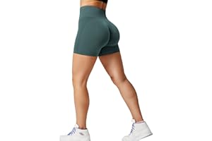 ZAAYO Women's Gym Shorts Scrunch Butt Seamless Workout Push Up Sports Shorts