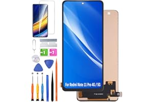 HLYGZX Ersatz Display für Xiaomi Redmi Note 11 Pro 4G / 5G LCD-Bildschirm TFT, 2201116TG 2201116TI 21091116I 2201116SG Bildschirm LCD Display Touch Digitizer Assembly Reparaturteile Kit