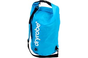 Dryrobe Travel Compression Bag - Large Compact Waterproof Bag for Travel & Sports Storage - Wet Bags for Swimming/Surfing/OCR - Stuff Sack for Wet Clothes with Roll Up Closure - 33 L - Blue