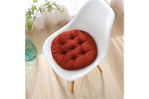 uyeoco Set 4/2/1 Cuscini Sedia da Cucina/Cuscini di Seduta, Cuscini Sedia rotondi esterno 40x40/30x30cm,Cuscino per sedia cucina ufficio da giardino da ufficio(Coffee,4PCS_30CM/12IN)