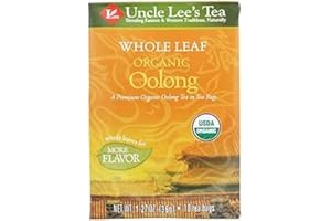 Uncle Lee's Tea 100% Organic Oolong Tea Whole Leaf (12 Pack) 18 Bag