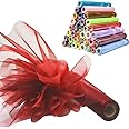 Time to Sparkle 26M x 29cm Sheer Organza Roll Sash Fabric Table Runner Sashes Chair Cover Bows Swags Wedding Party - Garnet