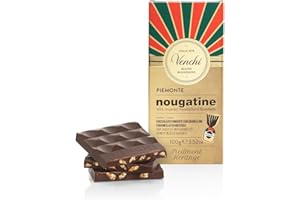 Venchi - Nougatine Chocolate Bar - with caramelised Piedmont Hazelnuts, 100 g - Gluten Free