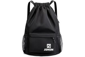 JSNOM Sacca Sportiva Palestra Mare: Zaino Casual Spiaggia Impermeabile per Viaggio Yoga Escursionismo Nuoto Allenamento Scuola con Coulisse per Uomo Donna