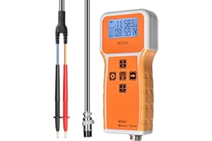 GOYERRNES Batterie Innenwiderstands Tester, Misst Batteriewiderstand, Spannungs Ohm Tester, Geeignet für Heim und Industrie RC3563 1uΩ ~ 200 Ω/1 mV ~ ± 100 VDC (GR-T9-RC3563-B)