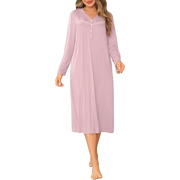 e.Femme® Kate 2348 nachthemd voor dames, korte mouwen, 100% katoen, wit/aubergine, 48