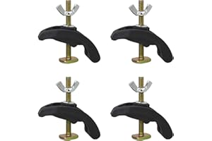 POHOVE 4PCS CNC Arcuate Press Plate Clamp T Track Hold Down Clamps Engravin g Machine Parts Press Plate Clamp Fixture Fastening Platen Router for T-Slot Working Table