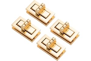 KQNM 4PCS Fermoir Sac,Fermoirs Verrouillage Sacs,Fermoir Sac a Main，Fermeture de Portefeuille Twist Lock Attachment Wallet Lock,Serrures à Portefeuille,Métal Sacs Fermoirs Verrouillage