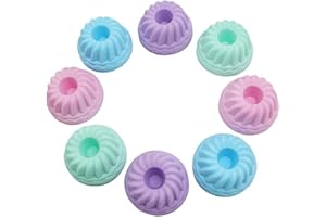 Fayemint 12 Mini Stampi in Silicone per Muffin, Stampo in Silicone, stampi riutilizzabili per cupcake,Stampo per Ciambella,per Pane e Torte, pasticcini Stampo