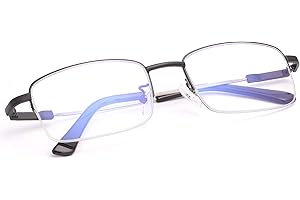 MIRYEA Progresywne wieloogniskowe okulary do czytania komputerowego, blokujące niebieskie światło, stop tytanu, zginane, wieloogniskowe, bez linii, okulary antyodblaskowe, zmęczenie oczu, ultralekkie, dla