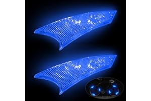 NIUAWASA Luz LED para radios de Bicicleta Impermeable Fácil de Instalar Luces de Rueda de Bicicleta 3 Modos Lámpara de Advertencia Segura para Niños y Adultos 2 Unidades