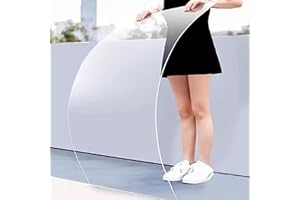 ZHUOZ1T Plaque Acrylique Transparente Feuille De Plastique En Polycarbonate,Incassables Résistants Anti UV,pour Jardin,Serre,peinture,cadre photo,Personnalisable (2mm,50x60cm)