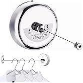 Gadget Deals Stainless Steel Retractable Clothesline | Cloth Drying Rope for Outdoor, Balcony, Bathroom