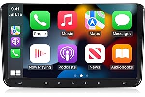 ACAVICA Autoradio für VW Golf 5 6 Polo Skoda Seat Passat Android 14 2+32GB 9 Zoll Bildschirm Car Radio Stereo Sat Navi Carplay Android Auto Bluetooth FM