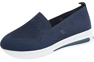 LCPDDAJLSPIG Scarpe Donna Traspirante Slip on Comode Scarpe Sportive Mesh Eleganti Casual Mocassini Leggero Scarpe da Corsa Scarpe da Ginnastica Fitness Senza Lacci Scarpe Running Scarpe Estive Palestra