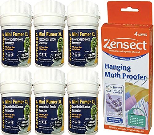 Large Moth Killer Fumers and Clothes Moth Hanging Proofers for the Home