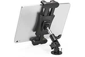 Karoten Regulowany uchwyt na tablet 360 stopni do iPada/Pro/Air/Mini (4,7-13,5 cala), kompatybilny z biurkiem/przyczepą kempingową