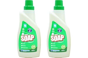 Pkge 750ml Laundry Liquid Soap Flakes for Laundry and Cleaning | Washing up Liquid, Ideal for Silk, Lace, Wool, and Waterproof Clothing | Excellent for Sensitive Skin (Pack of 2)