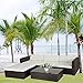 Produktbild (6034) POLY RATTAN Lounge Braun Gartenset Sofa Garnitur Polyrattan Gartenmöbel