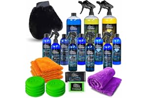 Pure Definition Car Detailing Kit Interior Cleaning Paintwork Polishing Wax Washing Clay Bar Set