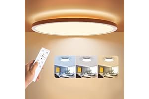 ‎BLNAN BLNAN LED Deckenleuchte Dimmbar 24W, Deckenlampe mit Fernbedienung, Panel 3000K-6500K 2400lm für Wohnzimmer Schlafzimmer Kinderzimmer Badezimmer-Modern Rund Ultraslim Weiß, 30x2.5cm