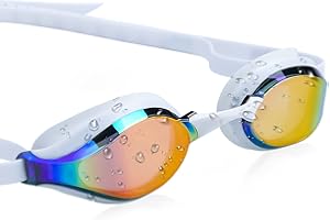 Dizokizo Swimming Goggles No Leaking Anti-Fog UV Protection Adjustable Professional Swim Goggles for Adult Men Women