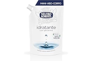 Neutro Roberts Jabón líquido Ecopouch hidratante con glicerina, recarga ecológica de jabón líquido para las manos, dermatológicamente probado, sin jabón, botella de 400 ml