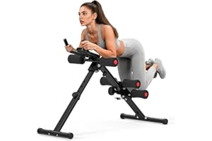 RELIFE REBUILD YOUR LIFE Machine d'Abdominaux Entraîneur Pliable Banc Abdos Inclinable Équipement de Musculation pour Gym à Domicile Fitness Multifonction Abdos Cuisses Fessiers Home Gym