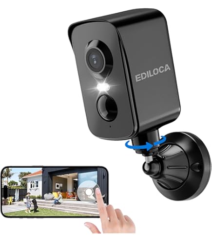 ARCCTV Telecamere di sicurezza a energia solare wireless per esterni, 4 MP, visione a 360°, telecamera esterna alimentata a batteria, visione notturna con faretto, audio a 2 vie, sensore di movimento